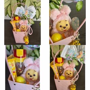 Cute Pink Winnie the Pooh Gift Bag Set